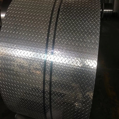 DC Hot Rolling Aluminum Sheet Plate 3003 Aluminum 5052 Brite Tread Checker Plate Coil