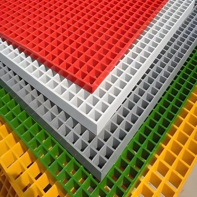 Polyester FRP TP077 Trench Cover Plate 38*38*38 Fiberglass Reinforced Plastic Grating
