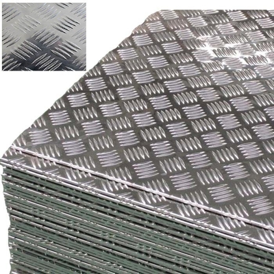 5 Series Alloy 5052 5754 3mm Embossed Tread Checkered Aluminum Diamond Plate One Bar