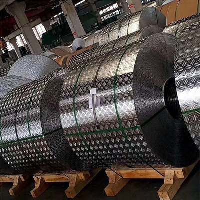 5 Series Alloy 5052 5754 3mm Embossed Tread Checkered Aluminum Diamond Plate One Bar