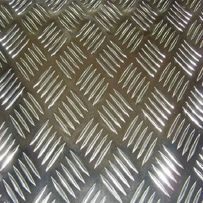 Bright Finish Five Bar Aluminum Tread Plate DC or CC Processing Length 1000mm-10000mm