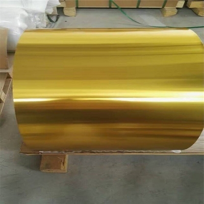 1050 1090 Golden Brushed Anodized Aluminum Plate Coil for Architectural Applications