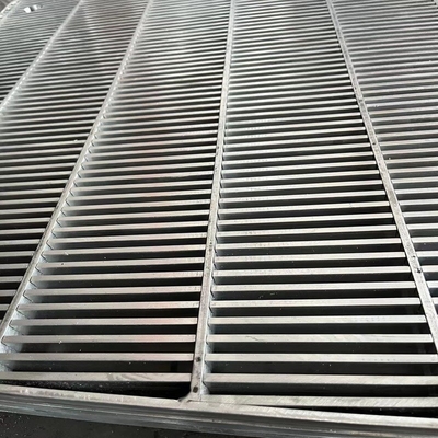 Heavy Duty Customized Full Pressed Locked Galvanized Steel Metal Louvre Grating
