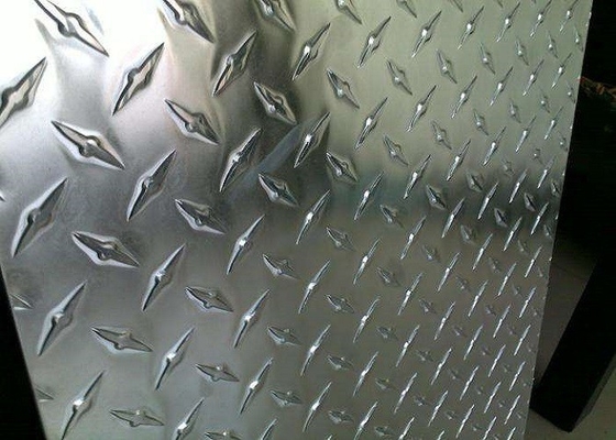 3003 H22 Aluminum Tread Plate Embossed Aluminum Sheet Coil 48&quot; X 120&quot; Width 30mm 2300mm