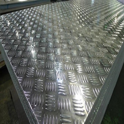 Alloy Embossed Diamond Plate Five Bar Aluminium Checkered Sheet for Truck Flooring