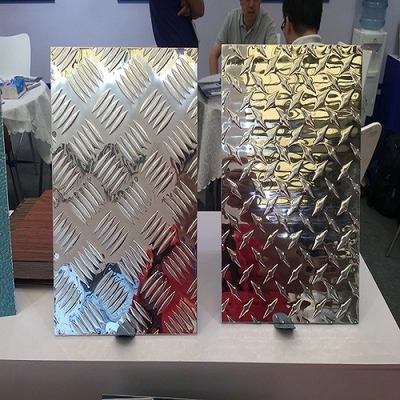Customized Embossed Aluminum Alloy Sheet Brite Finish Checkered Plate 3003 3105 5052