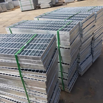 Galvanized Steel Trench Drain Grate 30*3 mm Serrated Stainless Steel Drainage Aluminum Bar Grating