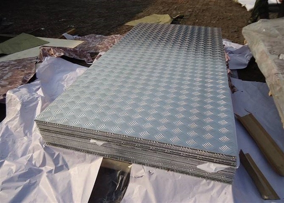 Bright Finish Five Bar Aluminium Diamond Checkered Plate Embossed 3003 5052 Aluminum Sheet