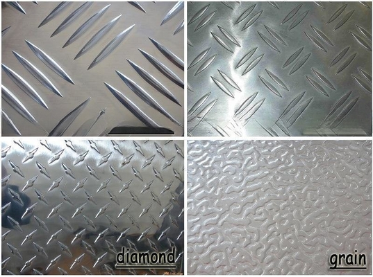 Diamond Plate Aluminum Sheets 4X8, Customized 1050 Aluminum Plate for Floor