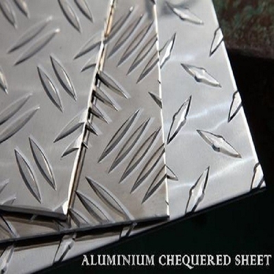 3003 5052 Diamond Tread Plate Coil Aluminum Checkered Sheet Width 30mm 2300mm