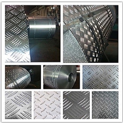 Non-Slip Bus Floor Plate 1060 5052 3003 1050 Diamond Aluminum Sheet for Stair Steps