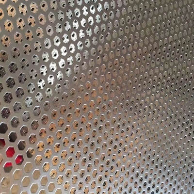 TP024 Aluminum Insect Punching Square Hexagonal Stainless Perforated Sheet for 500ton Per Day Production